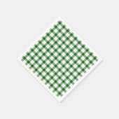 Serviette En Papier Carreaux verts  (Coin)