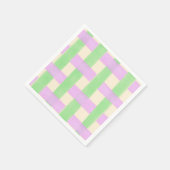Serviette En Papier Carreaux violet et vert (Coin)