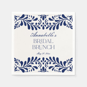 Serviette En Papier Carrelage bleu de Talavera Déjeuner de mariage esp