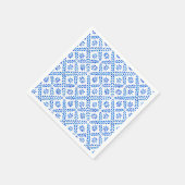 Serviette En Papier Carrelage bleu Méditerranée (Coin)