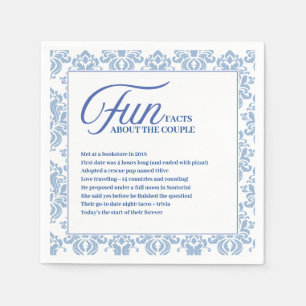Serviette En Papier Carrelage Bleu Méditerranéen Fun Mariage