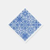 Serviette En Papier Carrelage bleu méditerranéen Mariage ou Fête des m (Coin)