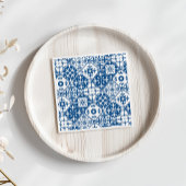 Serviette En Papier Carrelage bleu Santorin thème grec/espagnol
