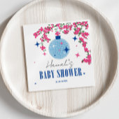 Serviette En Papier Carrelage bleu Santorini baby shower grec/espagnol
