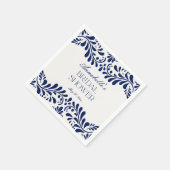 Serviette En Papier Carrelage de Talavera bleu Fête espagnole Shower d (Coin)