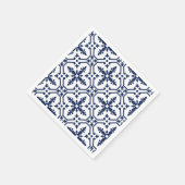 Serviette En Papier Carrelage décoratif géométrique bleu marocain (Coin)