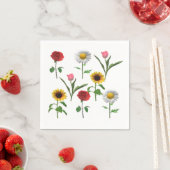 Serviette En Papier Carrelage en céramique Zazzle 4.25" x 4.25, Petit (En situation)