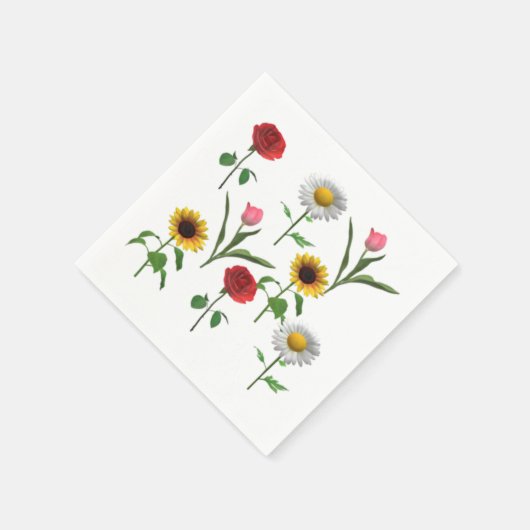 Serviette En Papier Carrelage en céramique Zazzle 4.25" x 4.25, Petit (Coin)