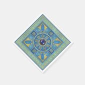 Serviette En Papier Carrelage en mosaïque de l'oeil mal (Coin)