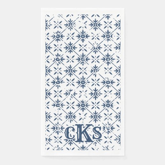 Serviette En Papier Carrelage espagnol désorganisé | Serviettes en pap (Devant)