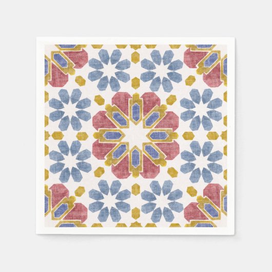 Serviette En Papier Carrelage marocain (Devant)