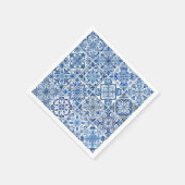 Serviette En Papier Carrelage méditerranéen, Portugais, Azulejo, Majol (Coin)