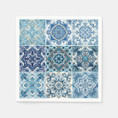 Serviette En Papier Carrelage méditerranéen, Portugais, Azulejo, Majol (Devant)