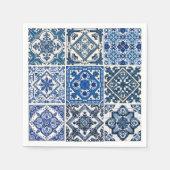 Serviette En Papier Carrelage méditerranéen, Portugais, Azulejo, Majol (Devant)