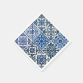 Serviette En Papier Carrelage méditerranéen, Portugais, Azulejo, Majol (Coin)