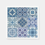 Serviette En Papier Carrelage méditerranéen, Portugais, Azulejo, Majol (Devant)