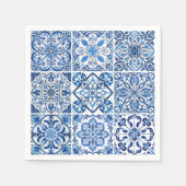 Serviette En Papier Carrelage méditerranéen, Portugais, Azulejo, Majol (Devant)