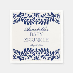 Serviette En Papier Carrelage Talavera bleu espagnol Fiesta Baby Sprin