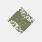 Serviette En Papier Carrelage Talavera Vert Style Mariage Fiesta (Coin)