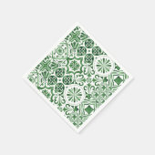 Serviette En Papier Carrelage vert italien été tendance (Coin)