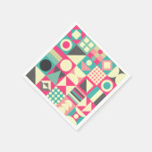 Serviette En Papier Carrés Abstraits 110419 (Coin)