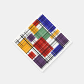 Serviette En Papier Carrés géométriques sans à damiers plaid (Coin)