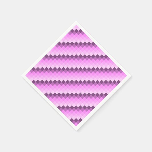 Serviette En Papier Carrés rose et violet (Coin)