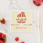Serviette En Papier Carrousel avec Bund'étoiles (En situation)