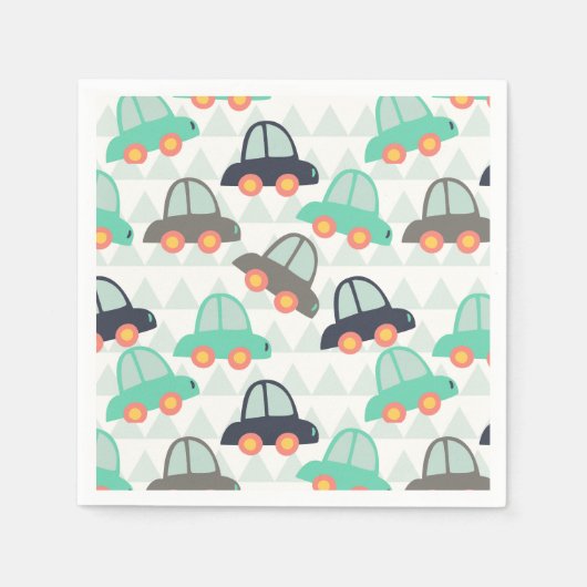 Serviette En Papier Cars et More (Devant)