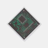 Serviette En Papier Carte à circuit électrique Cocktail Napkins (Coin)