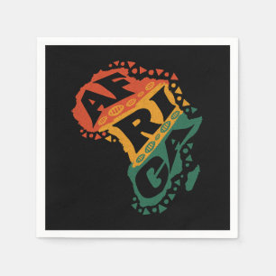 Serviette En Papier Carte Afrique