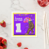 Serviette En Papier Carte anniversaire de enfant Bigfoot mignonne pers (En situation)