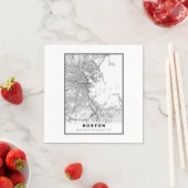 Serviette En Papier Carte Boston (En situation)