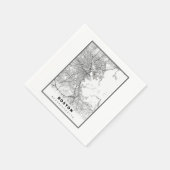 Serviette En Papier Carte Boston (Coin)