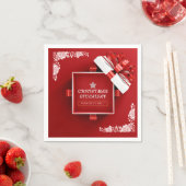 Serviette En Papier Carte cadeau de Noël (En situation)