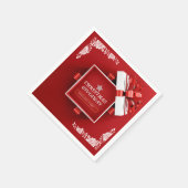 Serviette En Papier Carte cadeau de Noël (Coin)