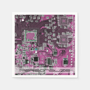 Serviette En Papier Carte circuit imprimé circuit imprimé circuit viol