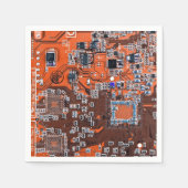 Serviette En Papier Carte circuit imprimé circuit orange PCB (Devant)