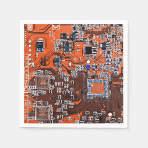Serviette En Papier Carte circuit imprimé circuit orange PCB