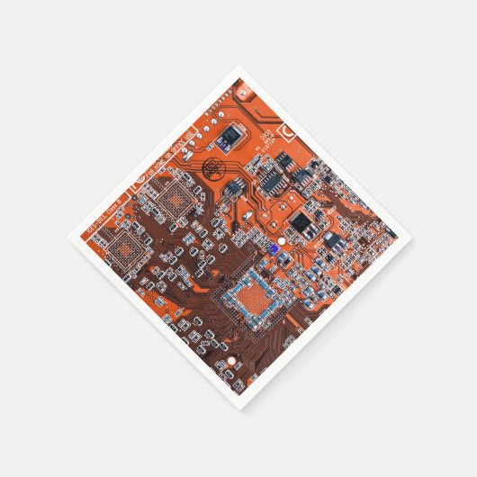 Serviette En Papier Carte circuit imprimé circuit orange PCB (Coin)