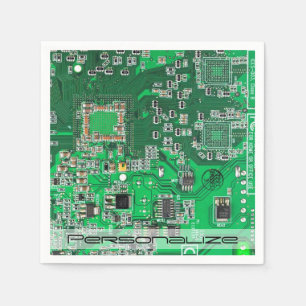 Serviette En Papier Carte circuit imprimé circuit vert PCB