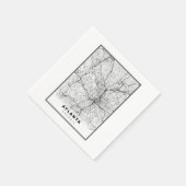 Serviette En Papier Carte d'Atlanta (Coin)