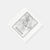 Serviette En Papier Carte de Charleston (Coin)