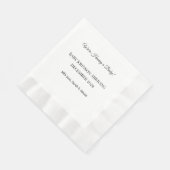 Serviette En Papier Carte de déclaration personnalisée pour bébé (Coin)