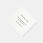 Serviette En Papier Carte de déclaration personnalisée pour bébé (Coin)