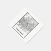 Serviette En Papier Carte de Long Island (Coin)