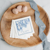 Serviette En Papier Carte de Phippsburg Maine Marine Mariage élégant