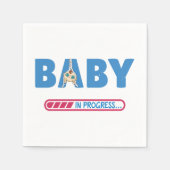 Serviette En Papier Carte de visite bébé en cours (Devant)