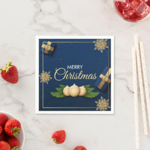 Serviette En Papier Carte de vœux de Noël, carte Joyeux Noël