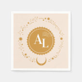 Serviette En Papier Carte d'embarquement Destination Mariage cosmique (Devant)